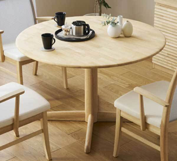 カリモク　円形テーブル　丸テーブル　展示ございます